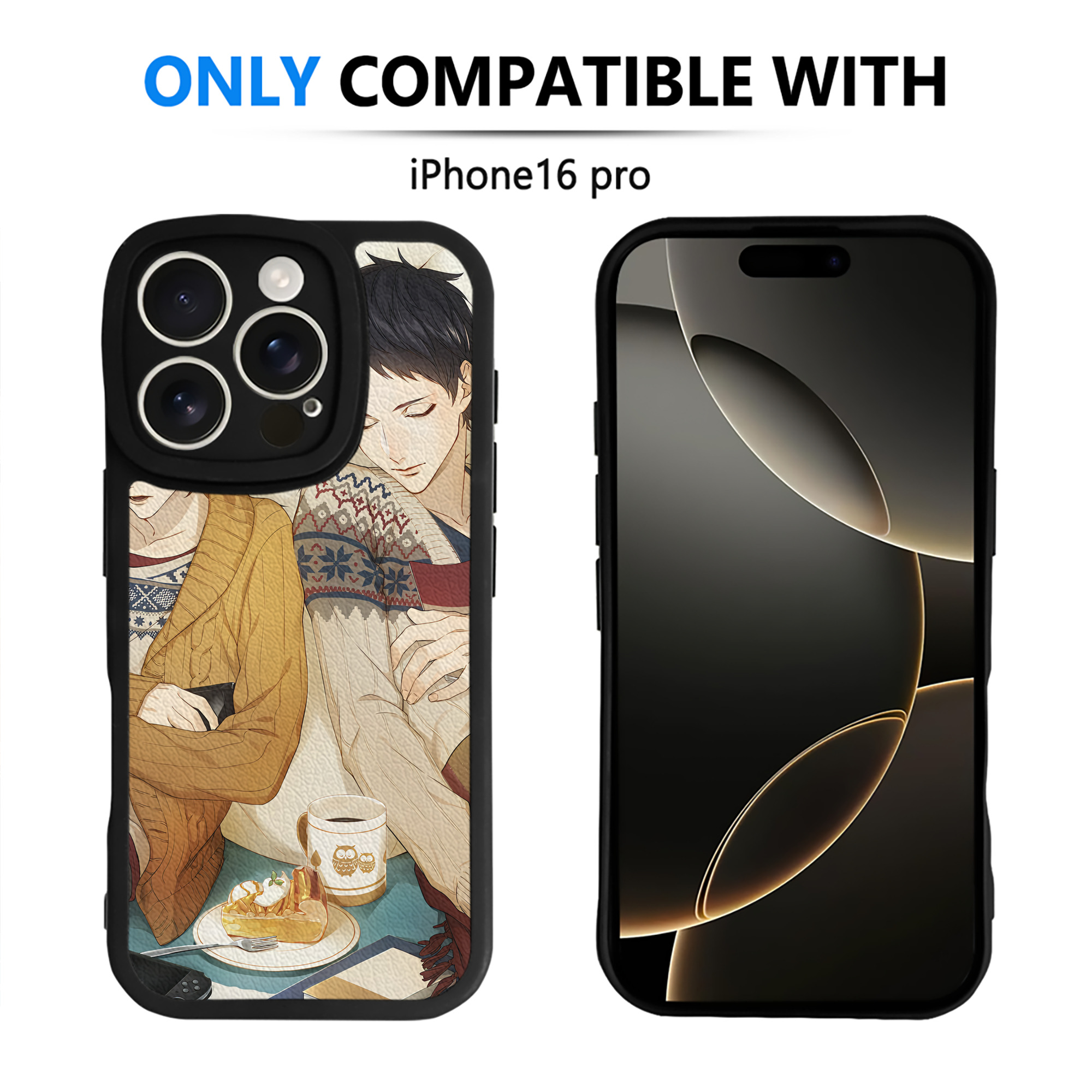 （画像用） ハイキュー!! Haikyu!! 【iPhone 16シリーズ対応】シリコンスマホケース（レザー調） 材質：シリコン